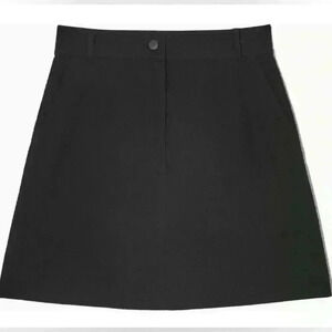 COS Seersucker A-Line Cotton Mini Skirt NWT